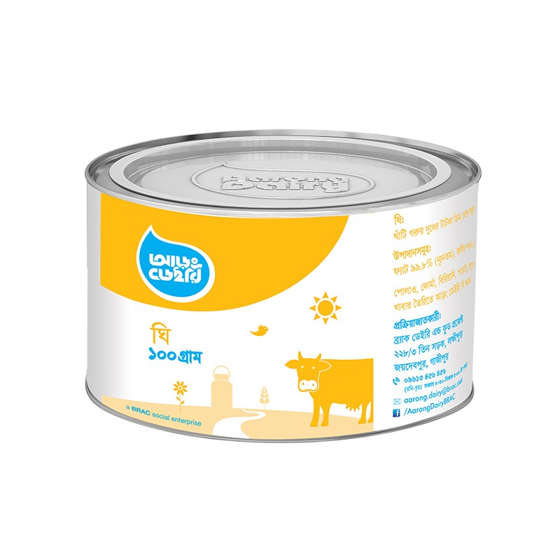 Aarong Dairy Ghee /আড়ং ডেইরি ঘি 100gm