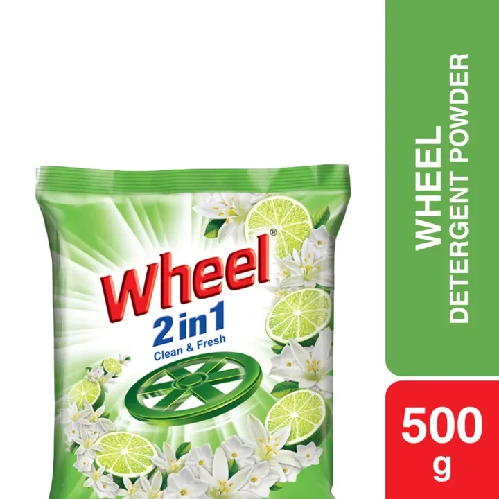 Wheel Washing Powder 2 in 1 Clean & Fresh - 500gm