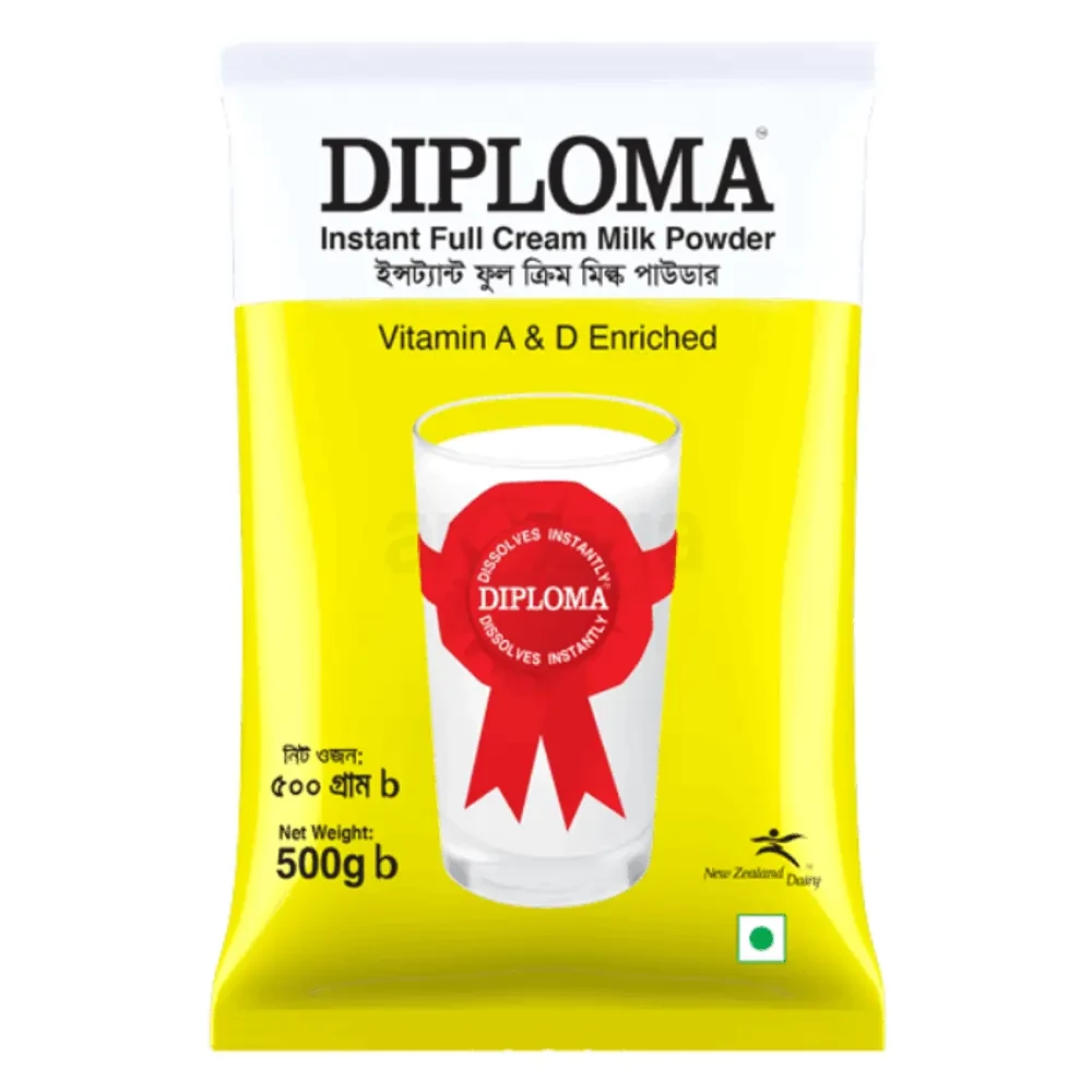 DIPLOMA ইনস্ট্যান্ট ফুল ক্রিম মিল্ক পাউডার 500gm