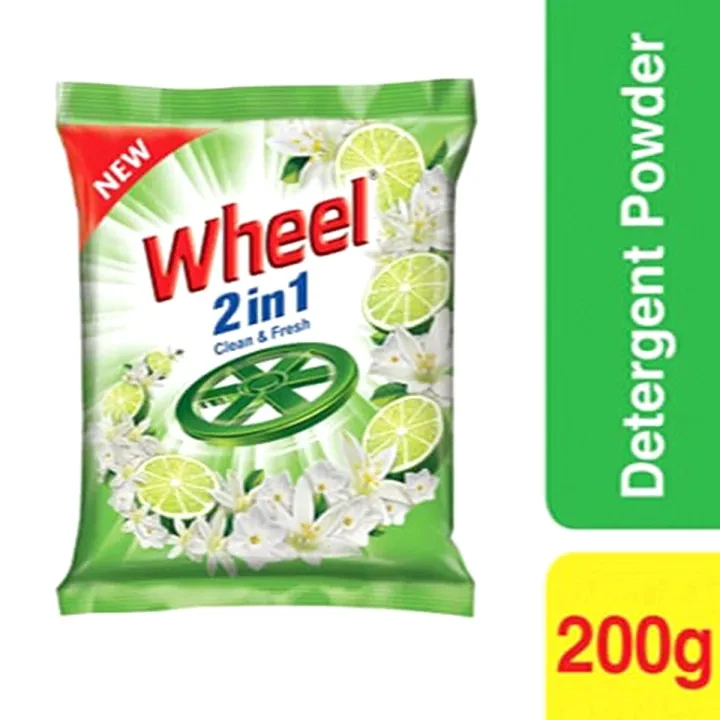Wheel Washing Powder 2 in 1 Clean & Fresh - 200gm