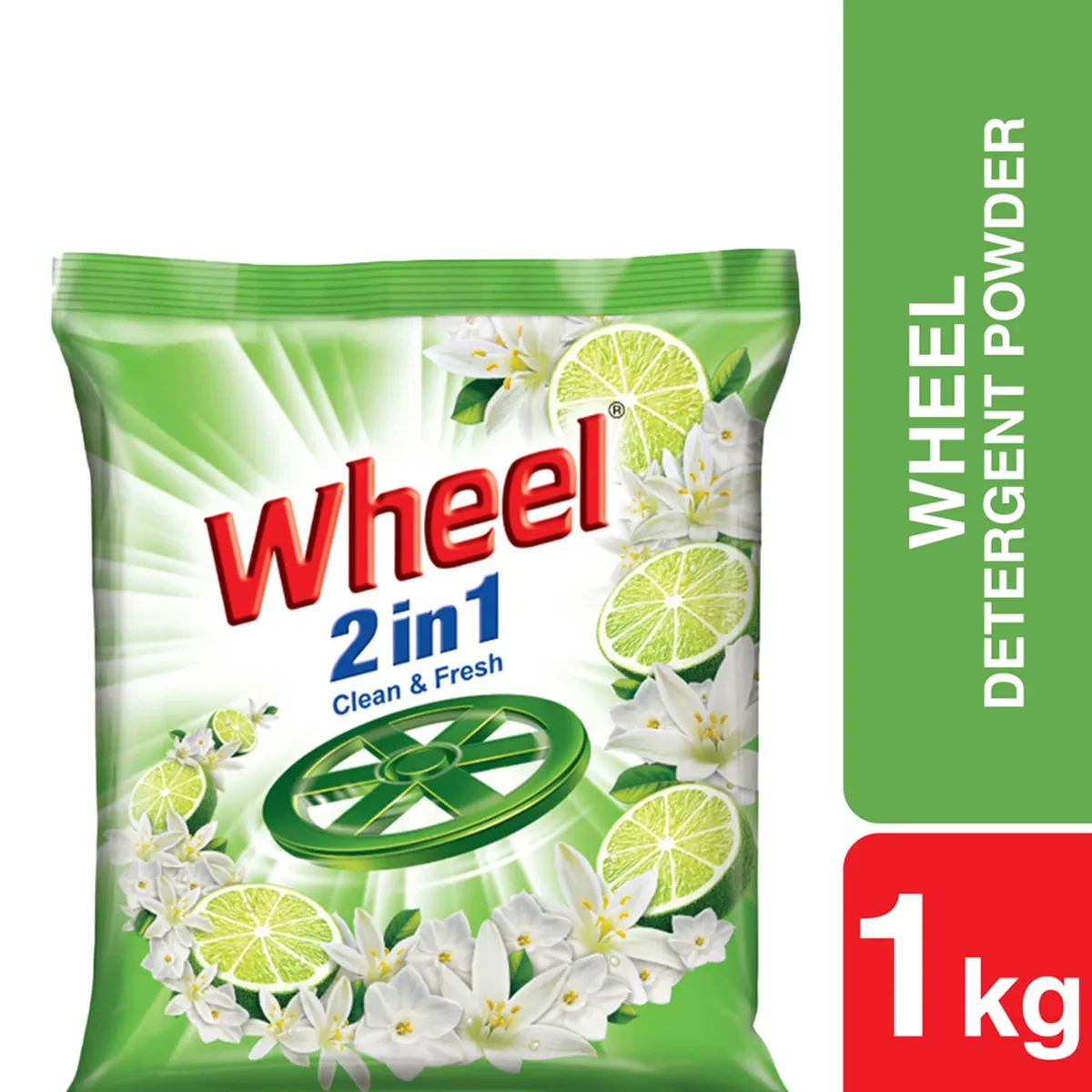 Wheel Washing Powder 2 in 1 Clean & Fresh - 1KG