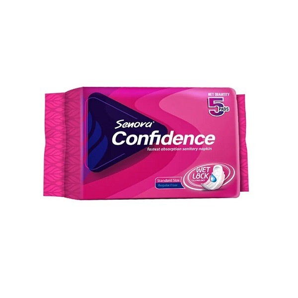 Senora Confidence Folded With Wings Sanitary Napkin (Panty System) - 5 Pads