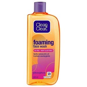 clean clear foaming face wash 100 ml indian