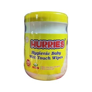 HURRIES Hygienic baby wet touch wipes 200 pice