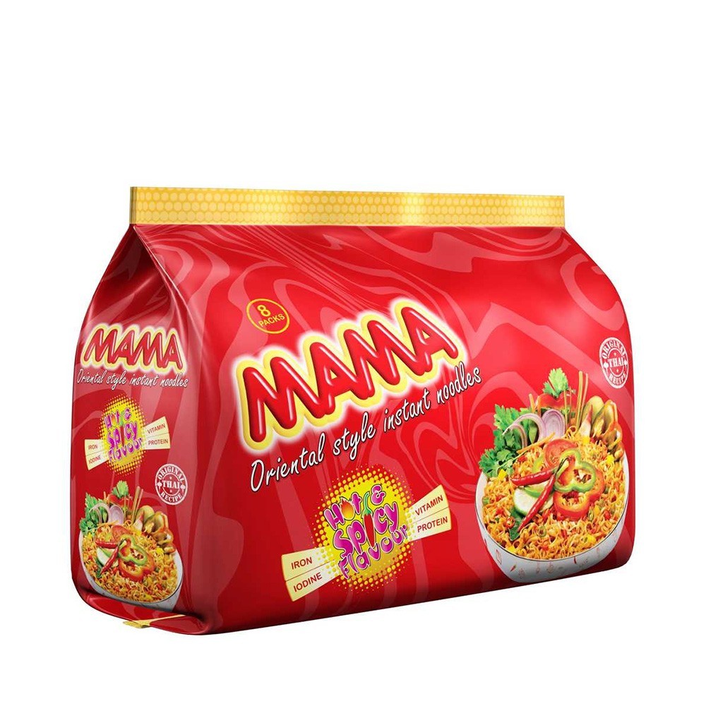 Mama Noodles (Hot & Spicy Flavour) 8 pcs