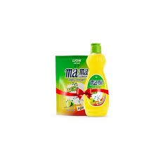 Buy & Get F) Buy 1 Piece Lion Mama Lemon Liquid Dishwash Bottle 400ml & reeGet Free 1 Piece Lion Mama Lemon Liquid Dishwash Refill Pack 250ml